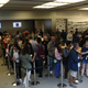 The majority of people with reservations waiting early on iPhone 7 launch day at the Fifth Avenue Apple store.